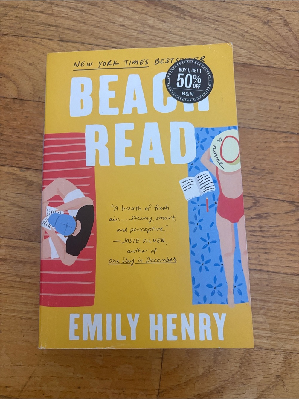 Beach Read by - Bright Yellow Paperback Coffee Table Book